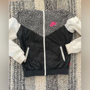 Nike Black and White Patterned Jacket